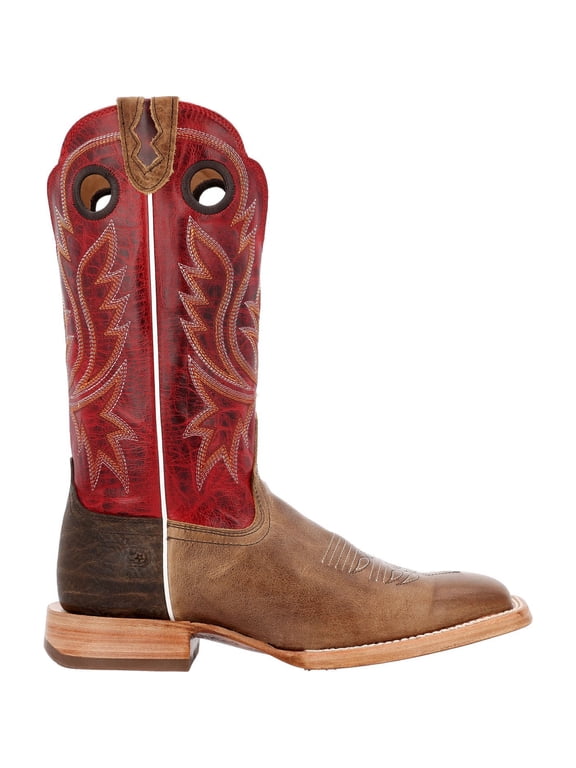 ® PRCA Collection Bison Western Boot, Sand Tobacco And Cayenne, Size 12(W)
