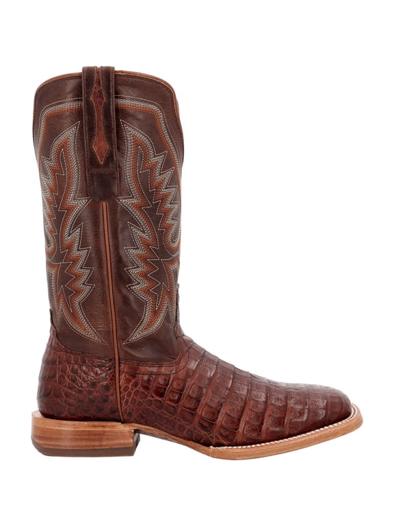 ® PRCA Collection Caiman Belly Western Boot, Cognac And Cigar, Size 10(W)
