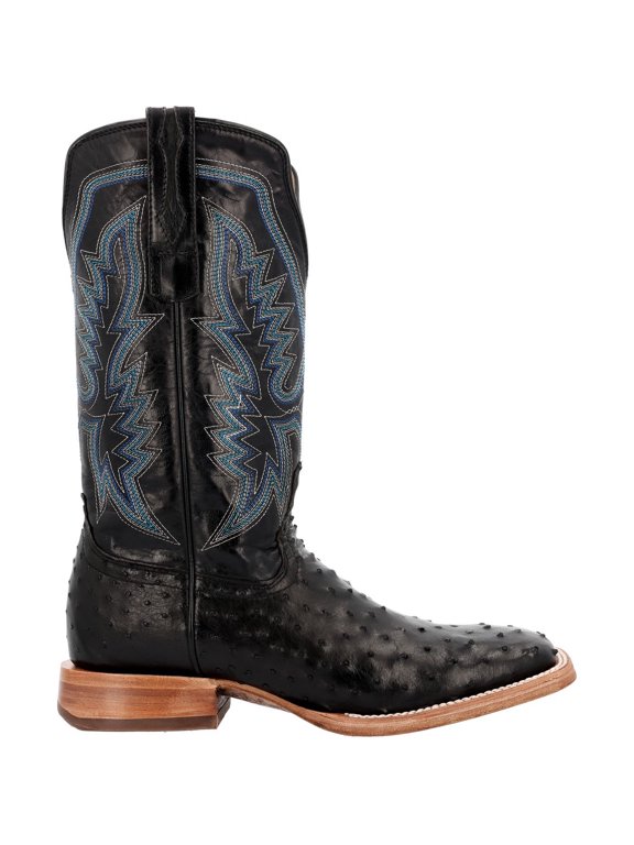 ® PRCA Collection Full-Quill Ostrich Western Boot, Midnight, Size 10(W)