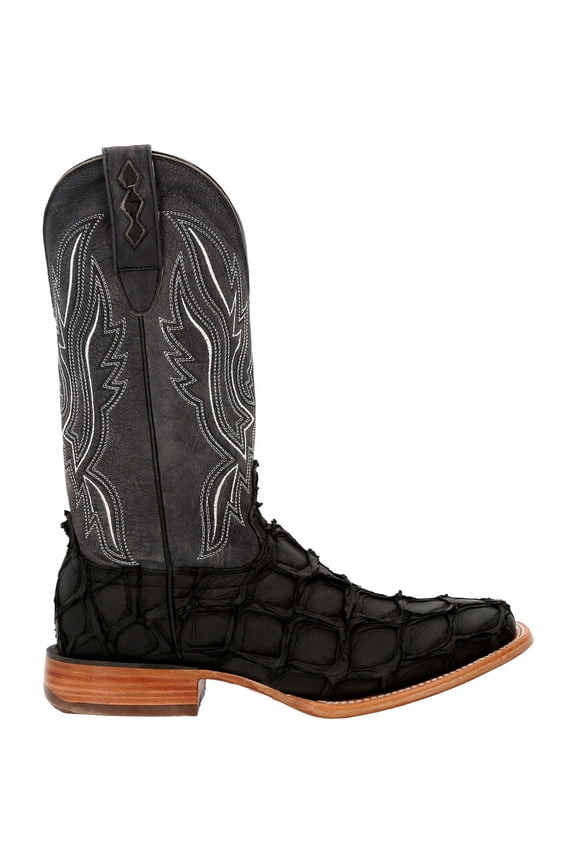 ® Premium Exotics™ Matte Black Pirarucu Western Boot
