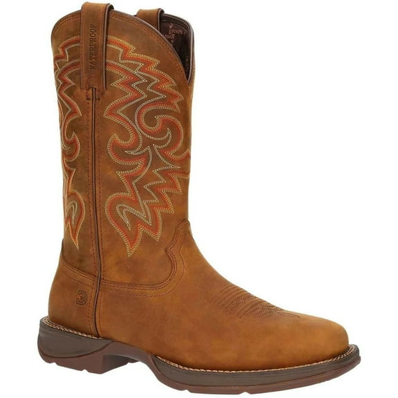 Durango Mens Rebel Full Grain Leather Waterproof Cowboy Boots