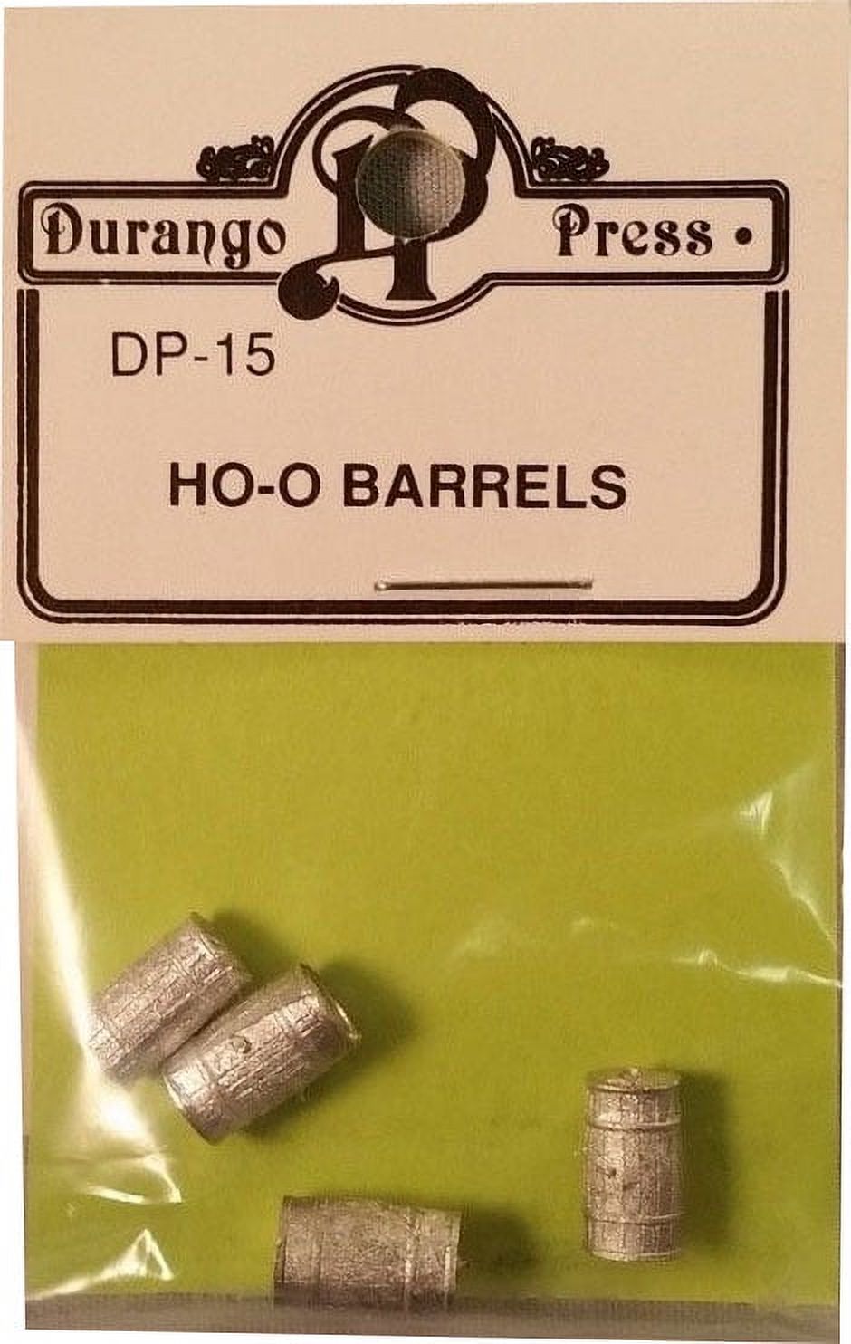 Durango Press HO Scale Model Railroad Detail Parts LG Wooden Barrels
