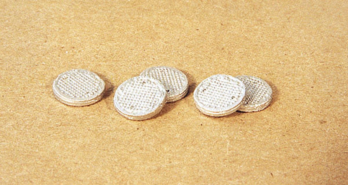 Durango Press HO Scale Model Railroad Detail Parts Manhole Covers (5