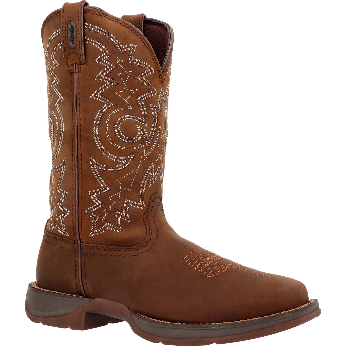 Laredo Rockwell 11-Inch Steel Toe Work Boots For Men – Electrical Hazard Safe, Oil & Slip-Resistant, Brown Full-Grain Leather