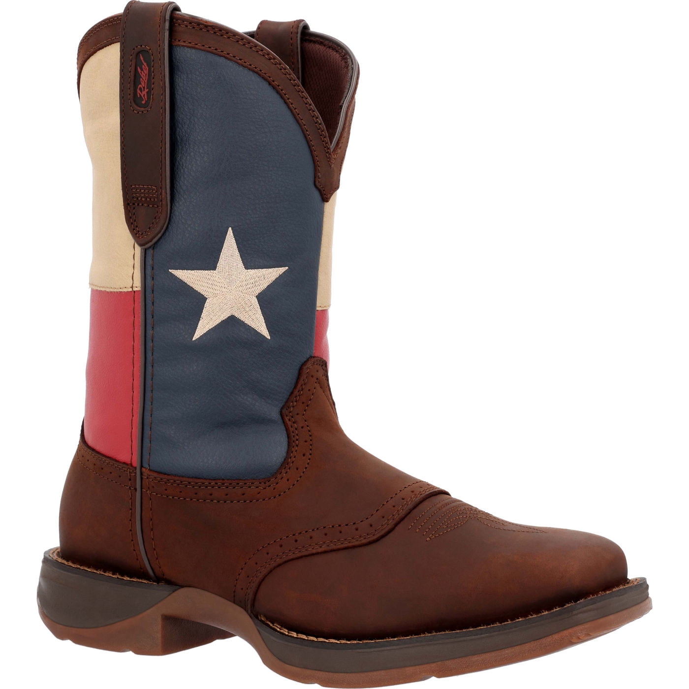 Durango Men's Brown Harness Boot – Western Boot With Distressed Leather, 11 Inch