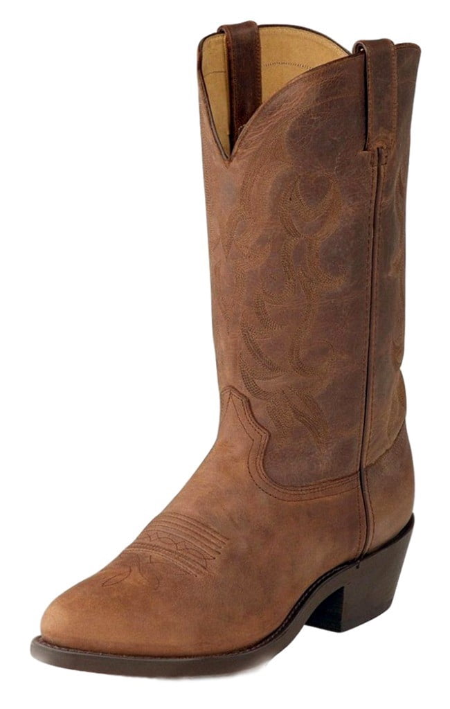 Durango DB922 Leather Cowboy Boots Durango Western Cowboy Boots Mens 10.5D Almond Toe Brown  main image 3