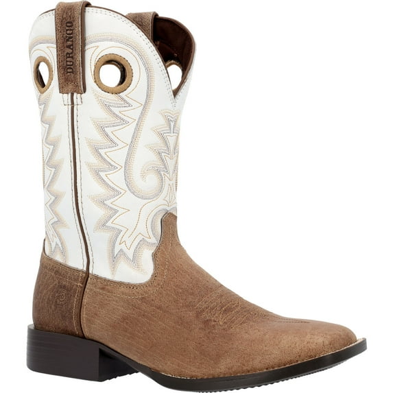Durango® Westward™ Weathered Tan White Western Boot Size 10.5(W)