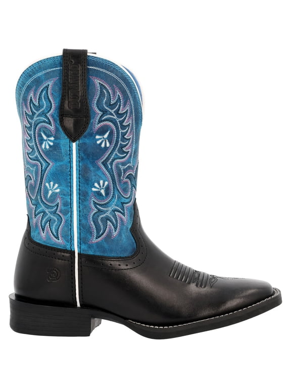 ® Women's Shyloh Western Boot, Black Onyx And Blue Blaze, Size 7.5(M)