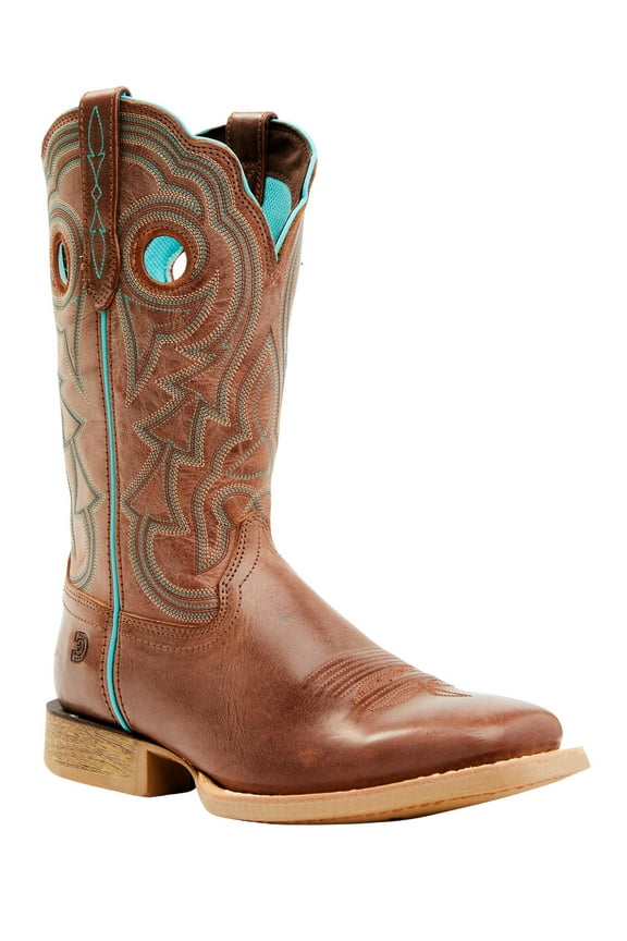 Women's Boot Barn Lady Rebel Pro Western Square Toe Maroon 7 1/2 M  US