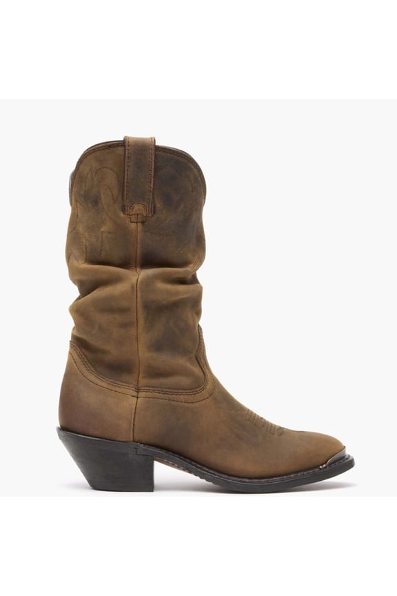 ® Women's Distressed Tan Slouch Western Boot
