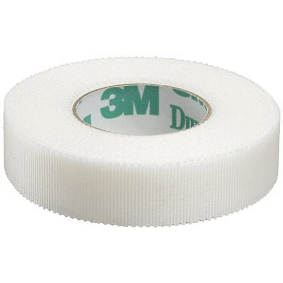 Durapore Medical Tape, Silk-Like Fabric, 1/2 Inch X 10 Yards, 3M # 1538-0 - Box of 24