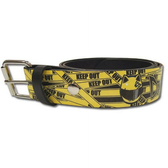 Durarara Celty Helmet Keep Out Pu Belt | XL