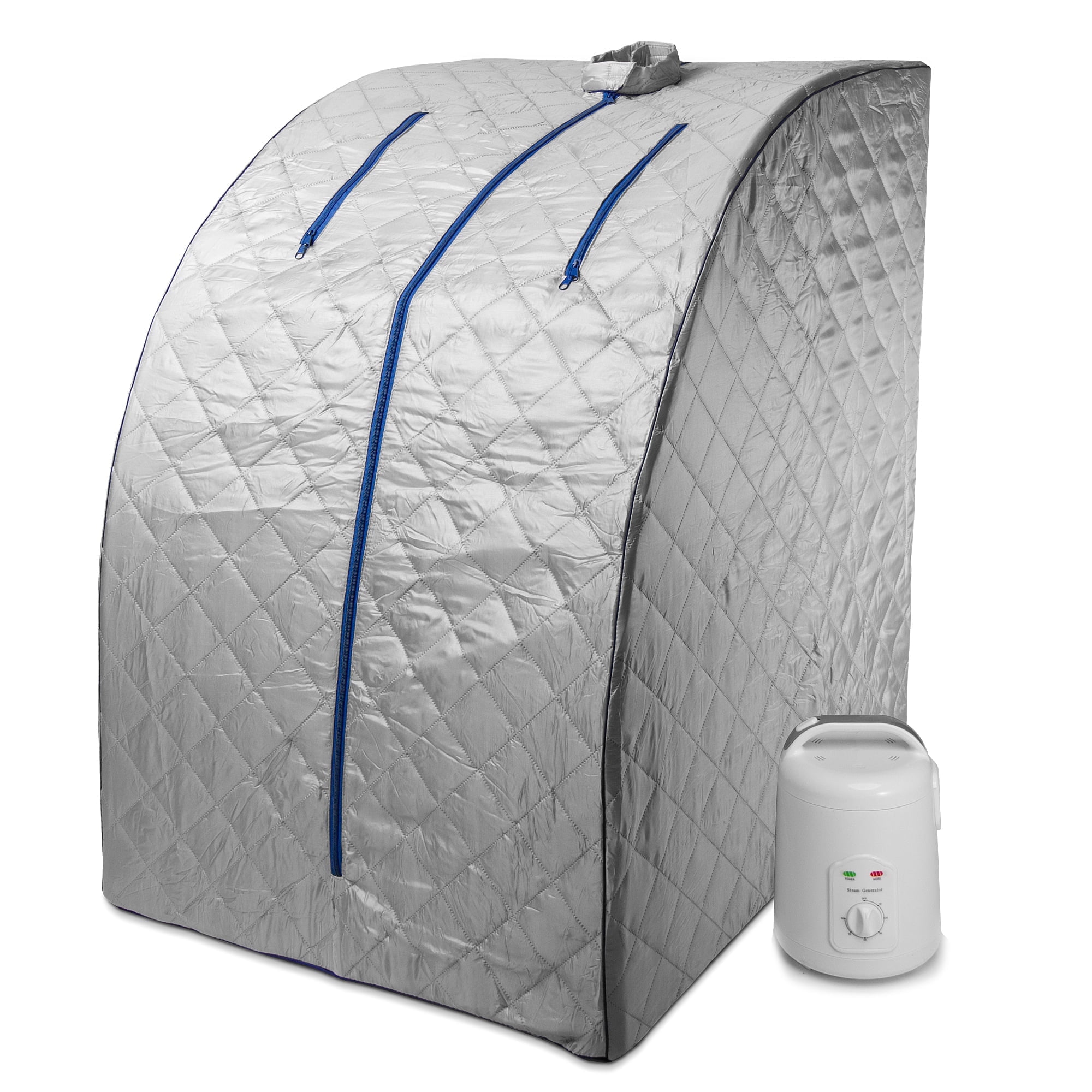 Durasage Personal Steam Sauna for Weight Loss, Detox, Relaxation, Blue Trim