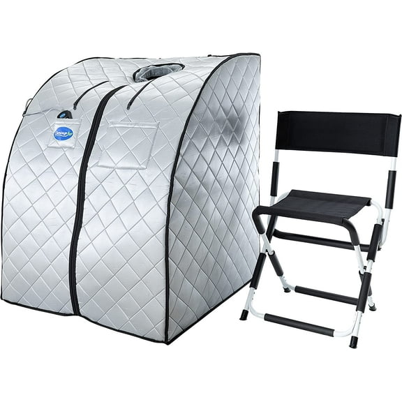 Durasage Ultra Low EMF Infrared Sauna – Portable Home Spa with Chair, Footpad & Remote