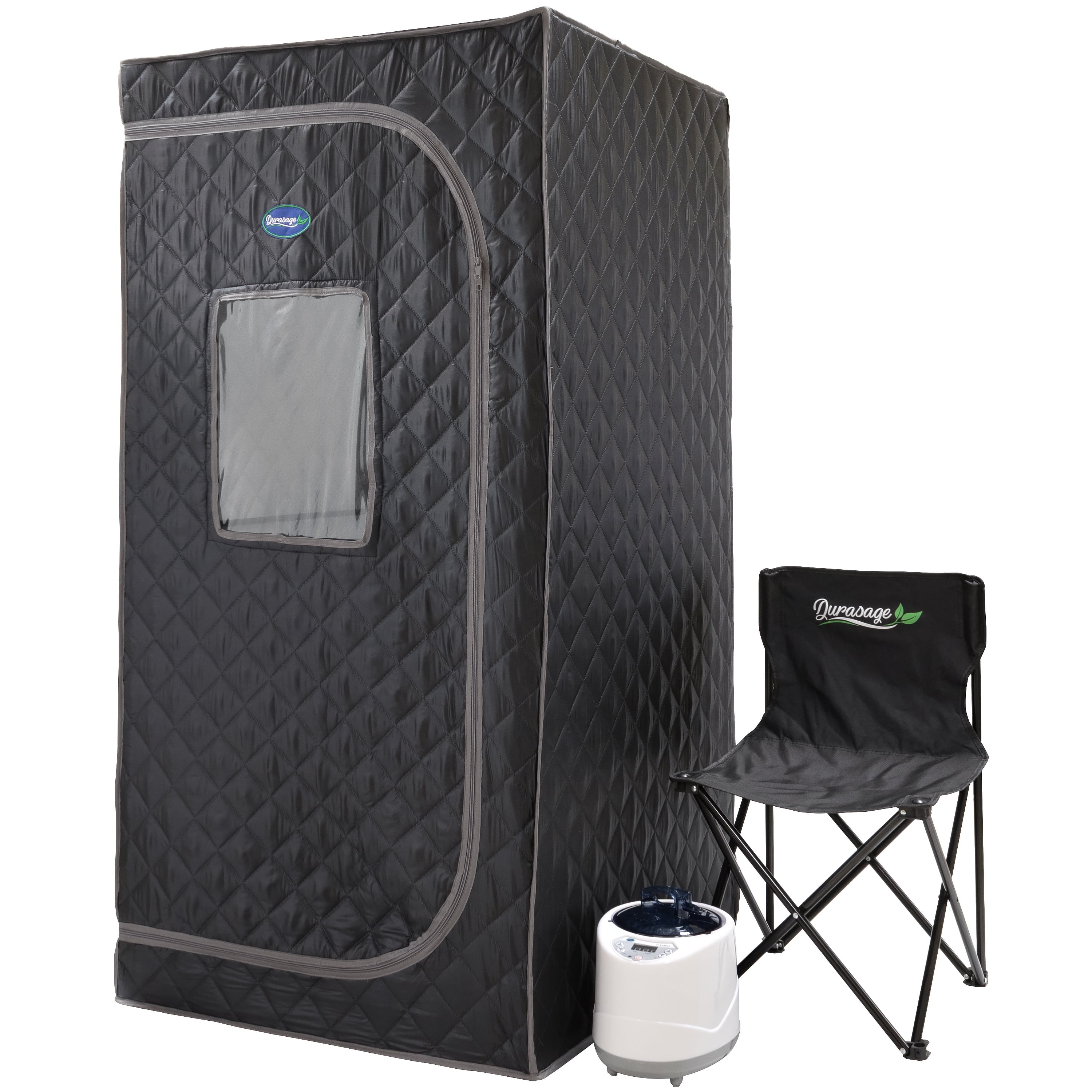Durasage Portable Full Body Steam Sauna | 1200W 2.6L Steam Generator Including Remote Control | Portable Chair