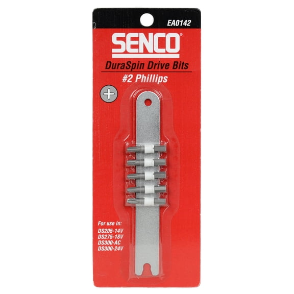 Senco Duraspin Phillips Drill Bit EA0142 - #2 Phil Tip, Hex Shank - Pack of 6