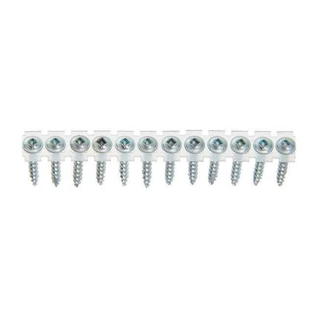 Drywall Screw, #8 x 1-1/4 in, Steel, Flange Round Head Square Drive, 4000 PK 08X125CBACTS