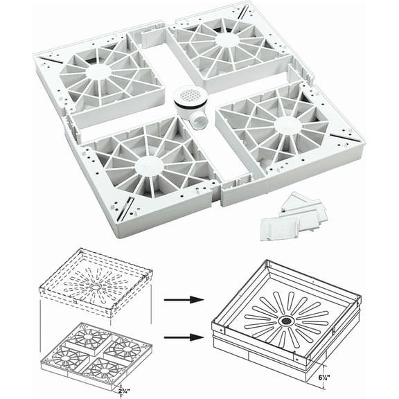 Durastall Shower Base Extender - Pack of 12  Residential Use, Standard Application