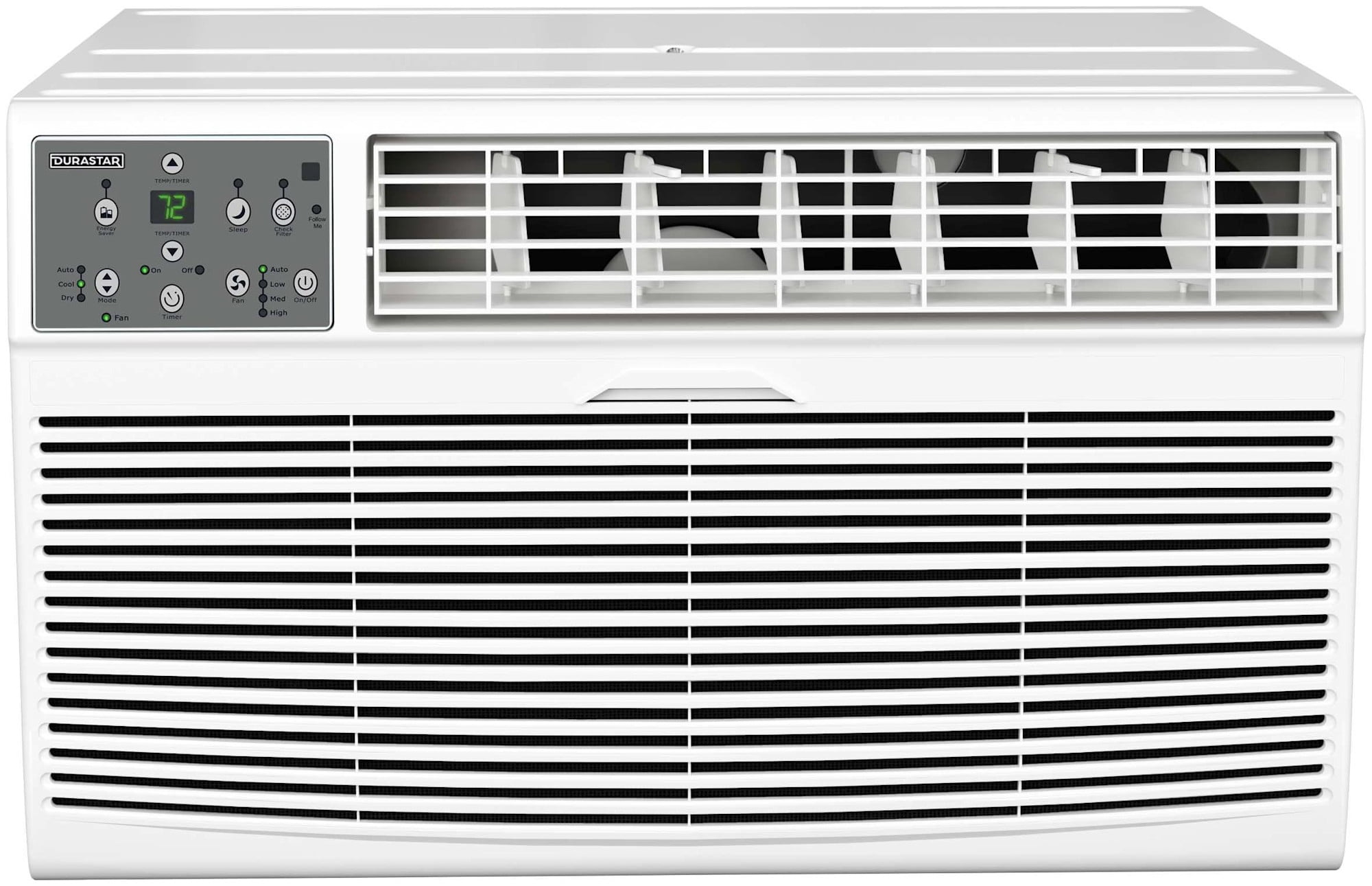 Durastar 8000 BTU 115V Through the Wall Air Conditioner with 4000 BTU ...