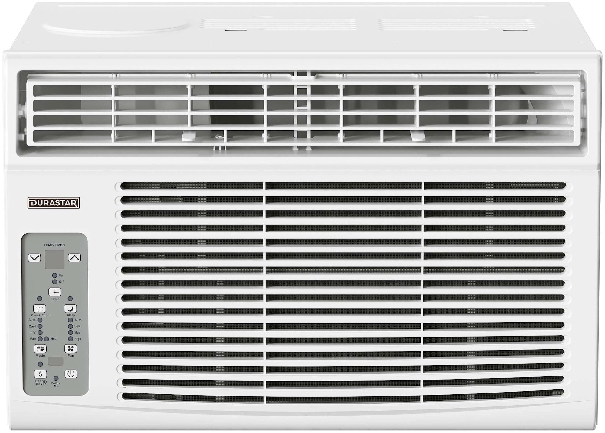 Durastar 8,000 BTU White Window Air Conditioner with Heater and Remote