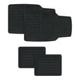 thumbnail image 1 of Duratex Gunmetal Blocks Universal Fit Woven Car Floor Mats 4 Pack, 1 of 12