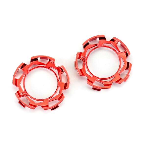 Duratrax Clip-Lck Whl Face Red Chrm for Ripper 2.8 Whl 2 DTX2822 RC Tire