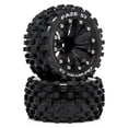 thumbnail image 1 of Duratrax FAZE ST 2.8 Mounted F/R C2 .5 Offset Black 2 DTXC5563 RC Tire, 1 of 2