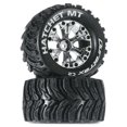 thumbnail image 1 of Duratrax Hatchet MT 2.8" Mounted Offset Tires Chrome 2 DTXC3529, 1 of 2