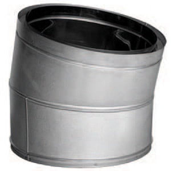 DuraVent 12DT-E15 12 in. I.D DuraTech Class A Chimney Pipe - Double Wall - 15 deg Elbow