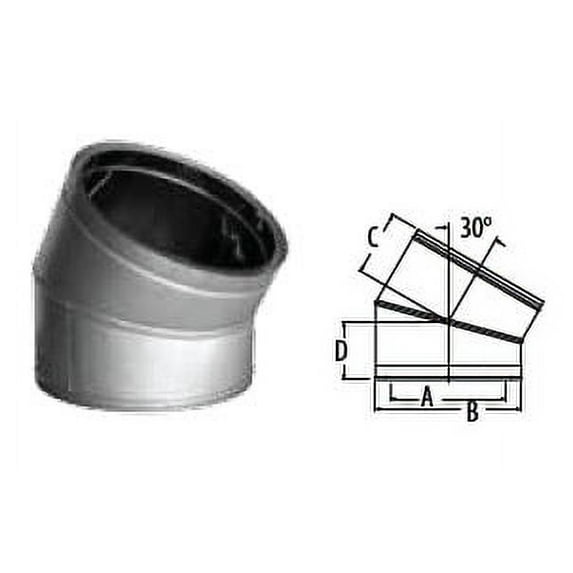Duravent 20Dt-E30 20" Inner Diameter - Stainless Steel