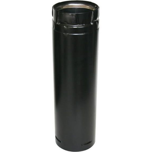 Duravent 3 In. x 36 In. Stainless Black Straight Pipe