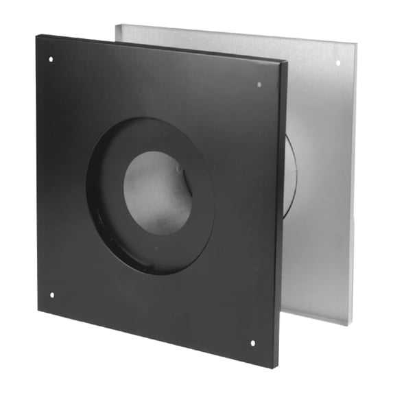 DuraVent 3" Diameter Stainless Steel Wall Thimble for Multi-Fuel Stoves, Grey