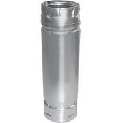 M & G Duravent 3PVP-12A 3 Inch x 12 Inch Pelletvent Pro Pipe Galvalume Outer And 304-alloy Inner Walls Adjusts 4 Inch -10 Inch