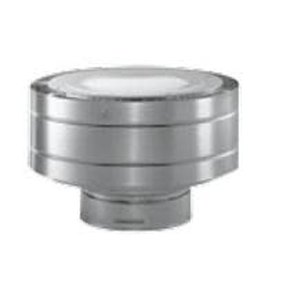 4'' x 6 5/8'' DirectVent Pro Aluminum Low Profile Termination Cap - 46DVA-VC