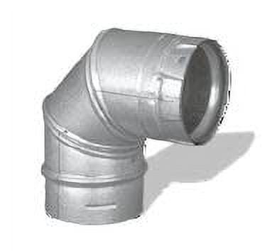 M &amp; G Duravent 4PVP-E90B 4 Inch  Pelletvent Pro 90 Deg Elbow  Black