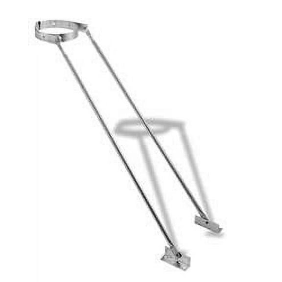 Duravent 5Dt-Xrs 5" To 7" Diameter Duratech Chimney Pipe Strap/Bracket - Silver