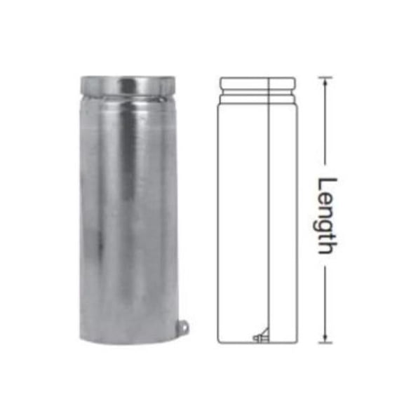 Duravent 6BV18A 6 x 18 in. Round B-Vent Adjustable Pipe
