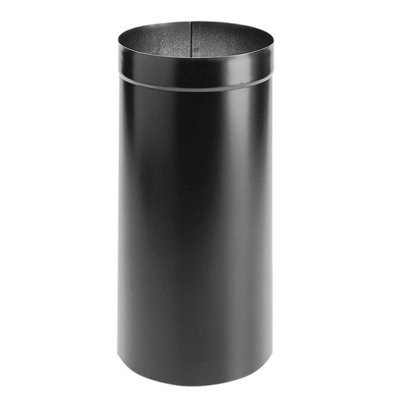 DuraVent 8DBK-ADOR DuraBlack Oval-To-Round Adapter - 8"