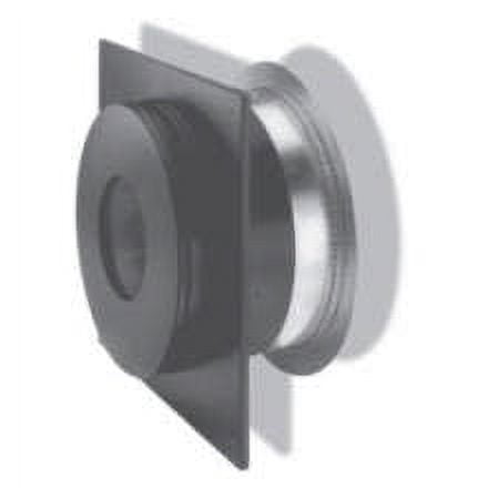 M & G Duravent 8DP-WT 8 Inch Dura-Vent Dura/plus Wall Thimble Galvanized Steel Painted Black with Trim