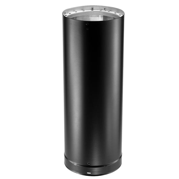 DuraVent DVL 8 Inch Inner Diameter Double Wall Black Stovepipe 6 Inch Length - 8DVL-06