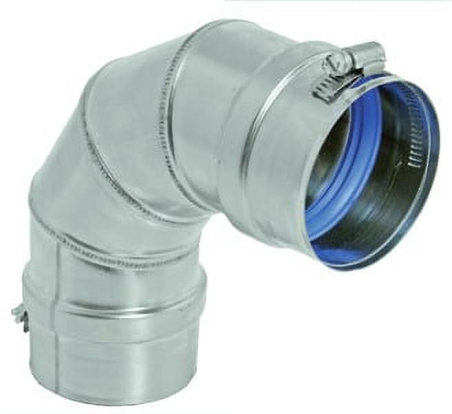 Duravent FSA-ELB3 3" Fasnseal Elbow Appliance Adapter From The Fasnseal Series - Stainless