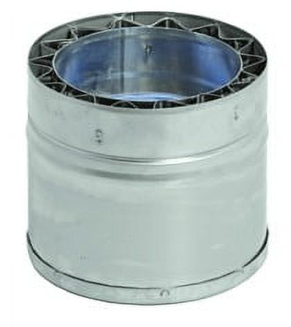Duravent W2-TC4 4" Double Wall Tee Cap From The Fasnseal Series - Stainless Steel