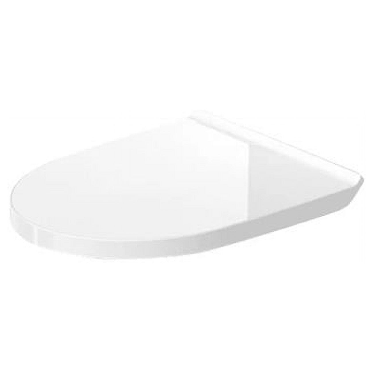 Duravit White Elongated Toilet Seat with Stainless Steel Hinges