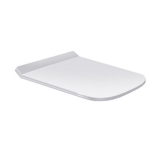 Duravit 006371 Durastyle Elongated Closed-Front Toilet Seat - White