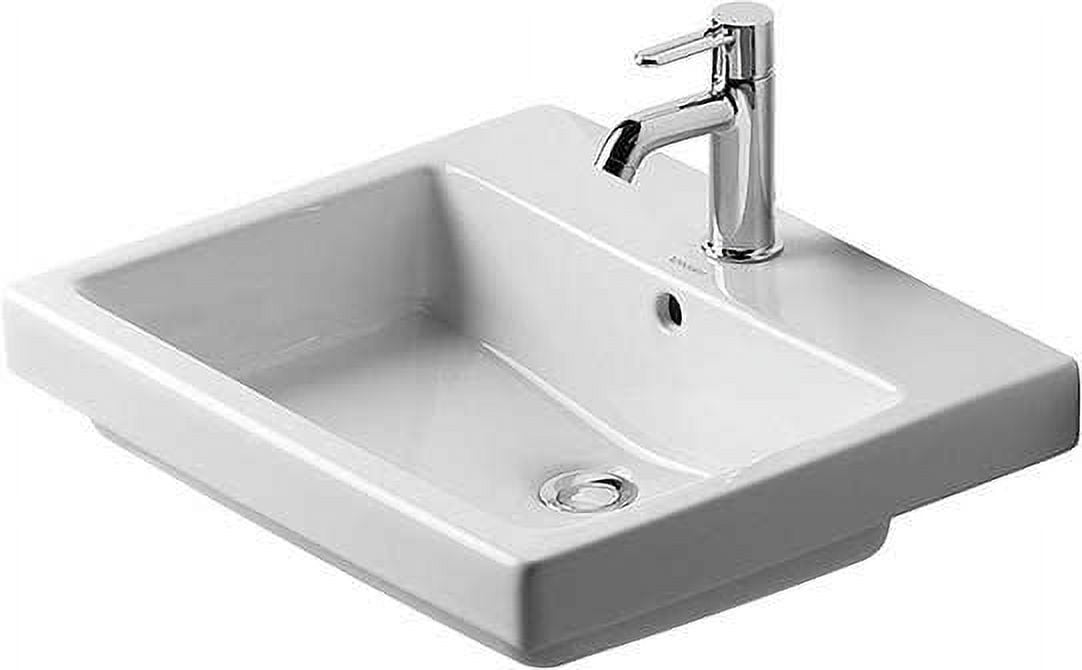 Vero Modern Ceramic Rectangular Undermount Bathroom Sink
