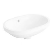 Duravit 033643-0Hole Foster 18-1/8" Oval Ceramic Undermount Bathroom Sink - White