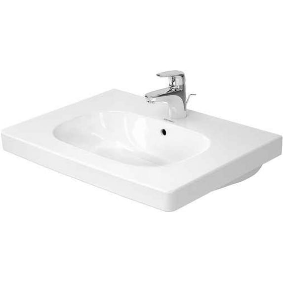 Duravit 03426500302 D-Code 26" Vanity Top - White / Glazed Underside