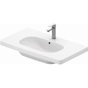 Duravit 03428500002 D-Code 19 Ceramic Vanity Top - White / Glazed Underside