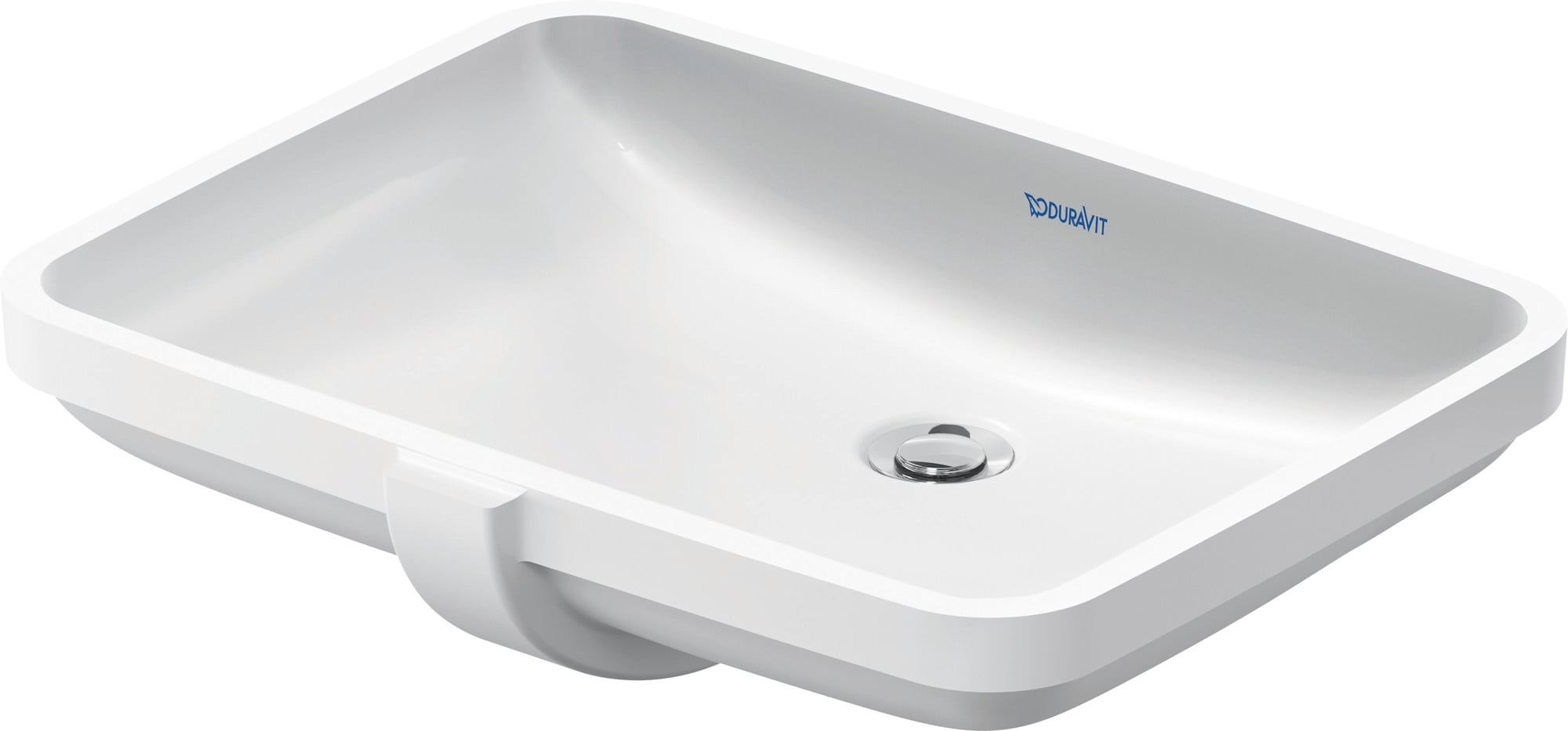 Duravit 0395550017 Duravit No.1 23" Rectangular Ceramic Undermount Bathroom Sink - White