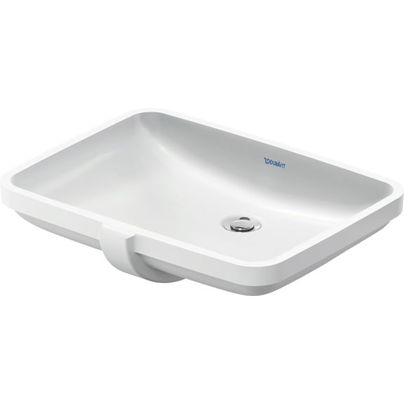Duravit 039555 Duravit No.1 23" Rectangular Ceramic Undermount Bathroom Sink - White
